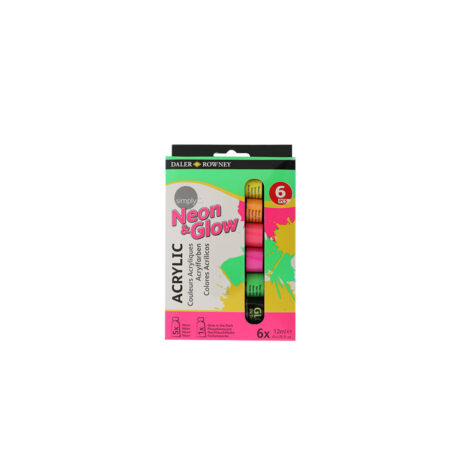 Akrilni neon set 6 x 12 ml