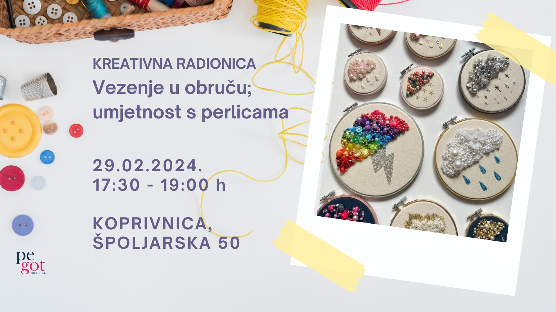 kretaivna radionica, koprivnica, vezenje, radionica vezenja,